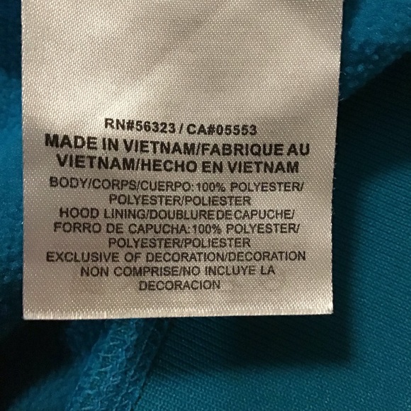 Nike Therma Fit Kids Pullover Hooded Teal/Neon - Picture 6 of 8